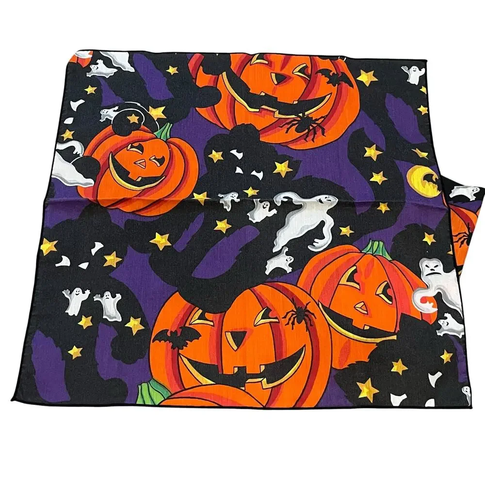 Vintage Cotton Halloween Napkins Set of 4